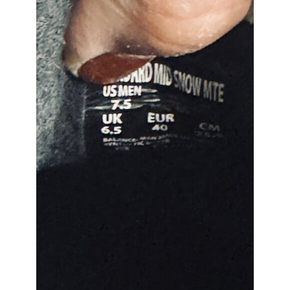 Vans Standard Mid Snow MTE Boots Size 7.5 US Mens Black & Green Weatherproof - Picture 11 of 11